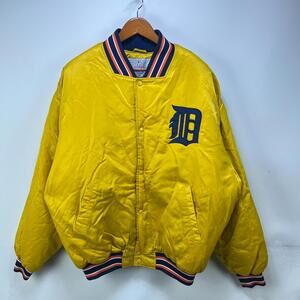 Vintage Starter Detroit Tigers Satin Bomber Jacket 2XL
